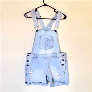 Light wash Short overalls